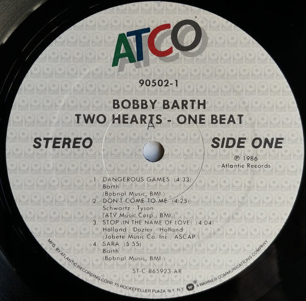 Bobby Barth : Two Hearts - One Beat (LP, Album, AR-)