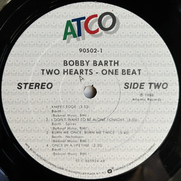 Bobby Barth : Two Hearts - One Beat (LP, Album, AR-)