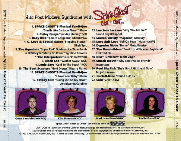 Various : HITS Post Modern Syndrome With Space Ghost Coast To Coast (CD, Comp, Promo)