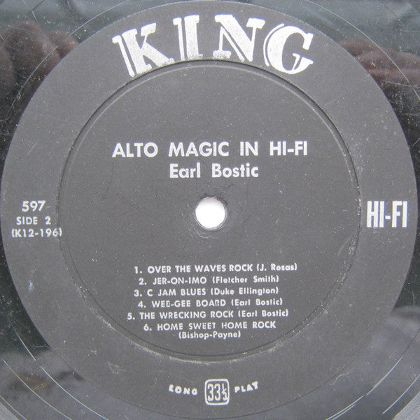 Earl Bostic : Alto Magic In Hi-Fi A Dance Party With Bostic (LP, Album, Mono)