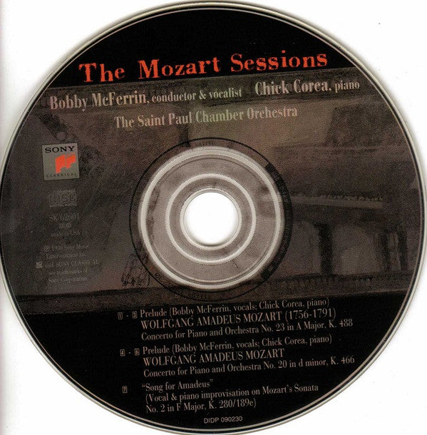 Bobby McFerrin, Chick Corea, The Saint Paul Chamber Orchestra : The Mozart Sessions (CD, Album)