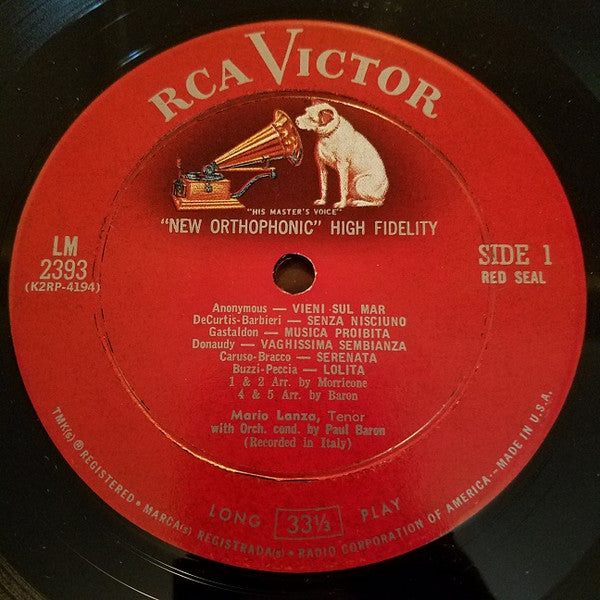 Mario Lanza : Sings Caruso Favorites (LP, Album, Mono, Hol)