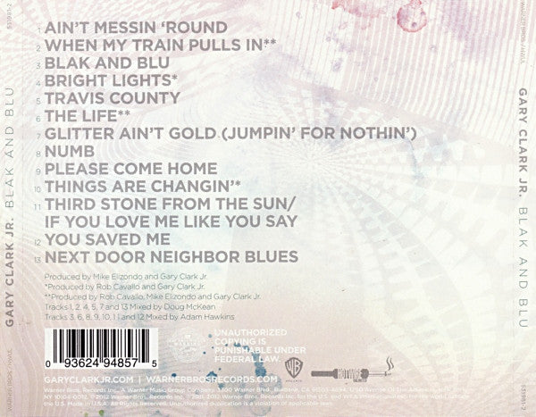 Gary Clark Jr. : Blak And Blu (CD, Album)