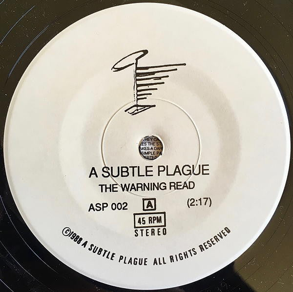 A Subtle Plague : The Failed Pop Experiment (7", Single)