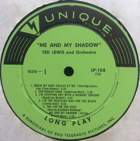 Ted Lewis : Me And My Shadow (LP)