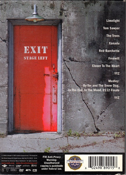 Rush : Exit...Stage Left (DVD-V)