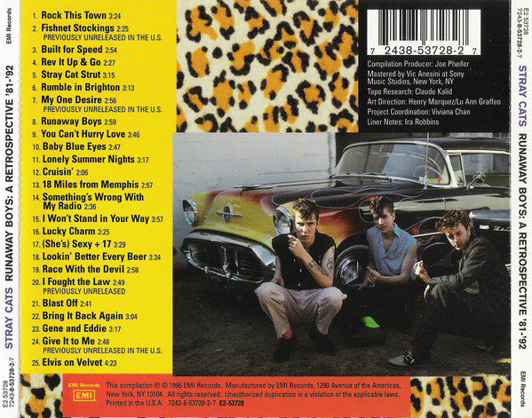 Stray Cats : Runaway Boys: A Retrospective '81 To '92 (CD, Comp)