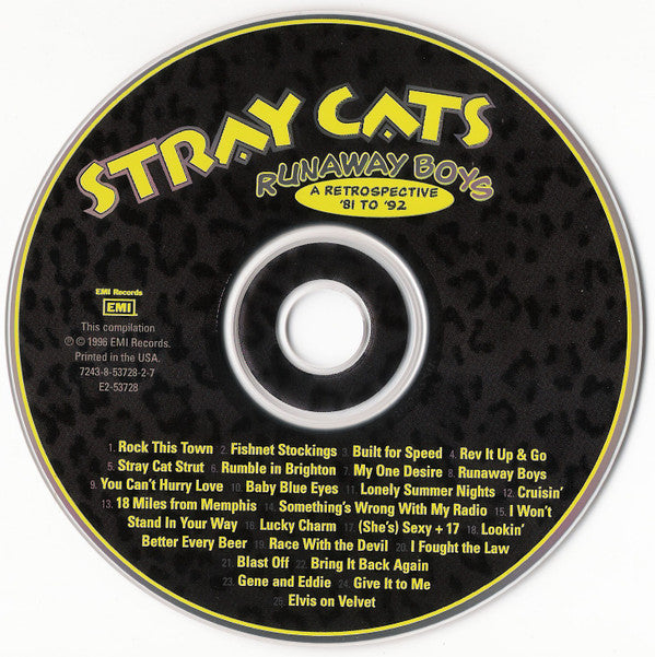 Stray Cats : Runaway Boys: A Retrospective '81 To '92 (CD, Comp)