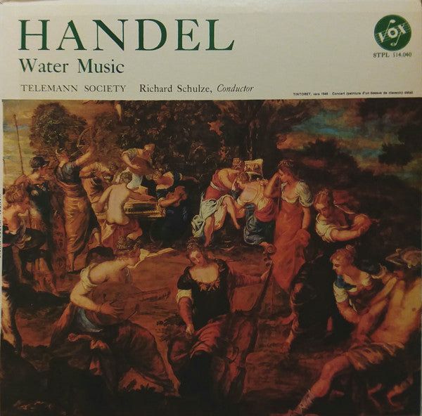 Georg Friedrich Händel –  Telemann Society Orchestra Conductor Richard Schulze : Water Music (LP, Album, Pur)