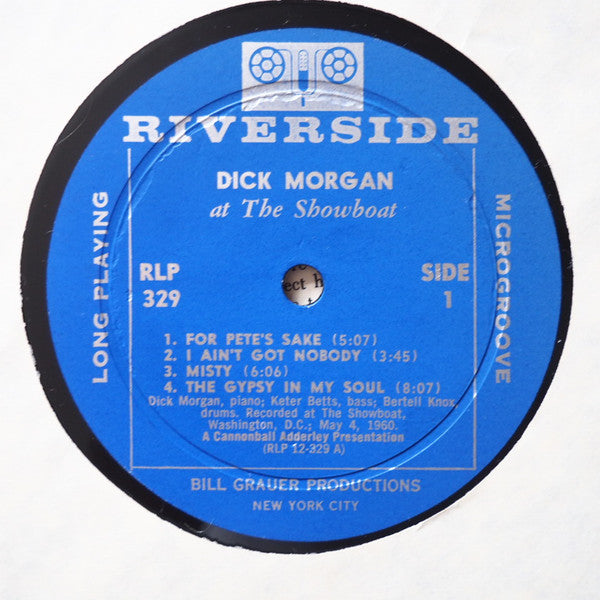 Dick Morgan (3) : Dick Morgan At The Showboat (LP, Album, Mono)