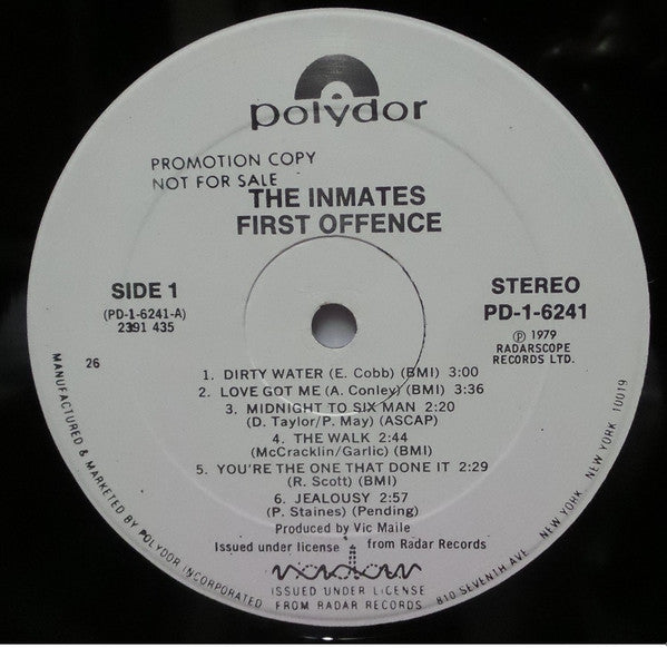 The Inmates (2) : First Offence (LP, Album, Promo, 26)