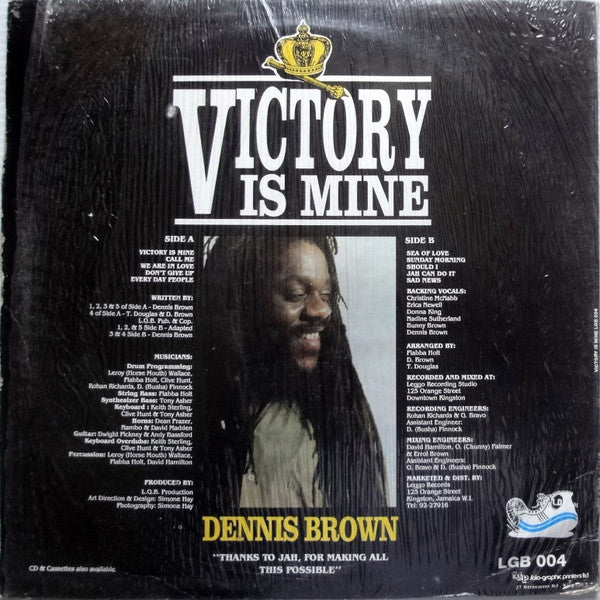 Dennis Brown : Victory Is Mine (LP, Album)