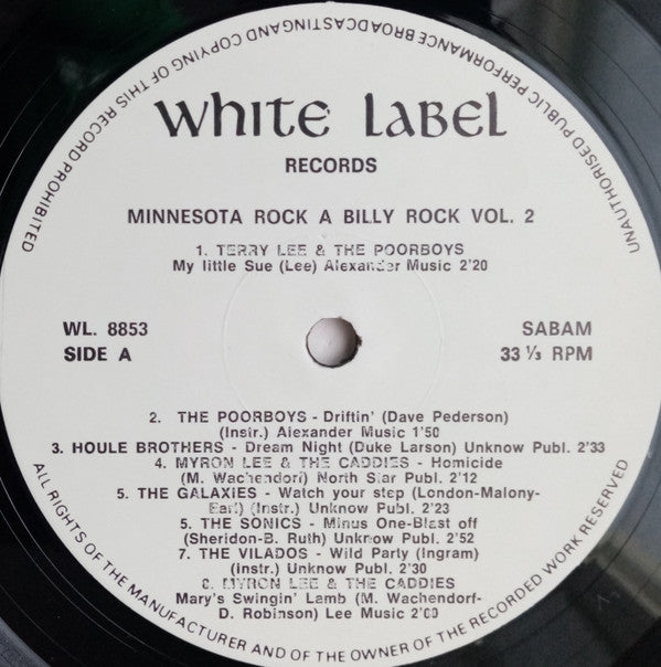 Various : Minnesota Rock-A-Billy-Rock Vol.2 (LP, Comp)