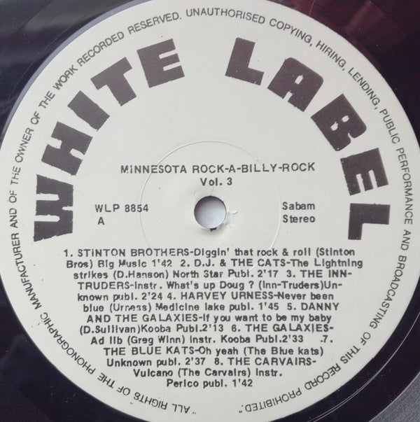 Various : Minnesota Rock-A-Billy-Rock Vol.3 (LP, Comp)