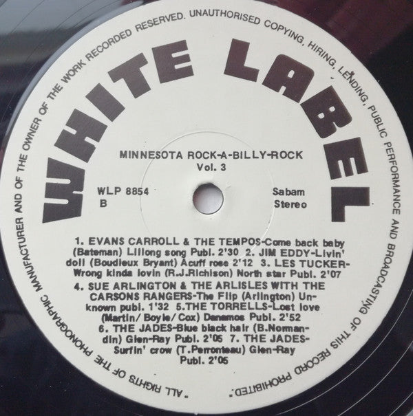 Various : Minnesota Rock-A-Billy-Rock Vol.3 (LP, Comp)