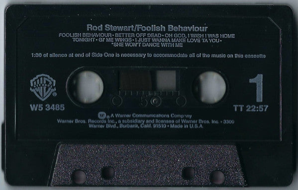 Rod Stewart : Foolish Behaviour (Cass, Album)