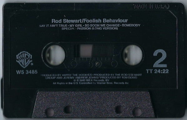 Rod Stewart : Foolish Behaviour (Cass, Album)