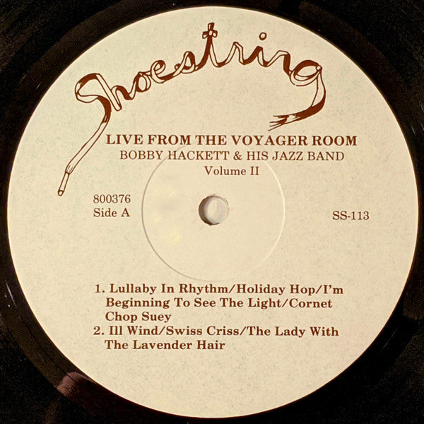 Bobby Hackett And His Jazz Band : Live From The Voyager Room (Volume II) (LP, Mono)