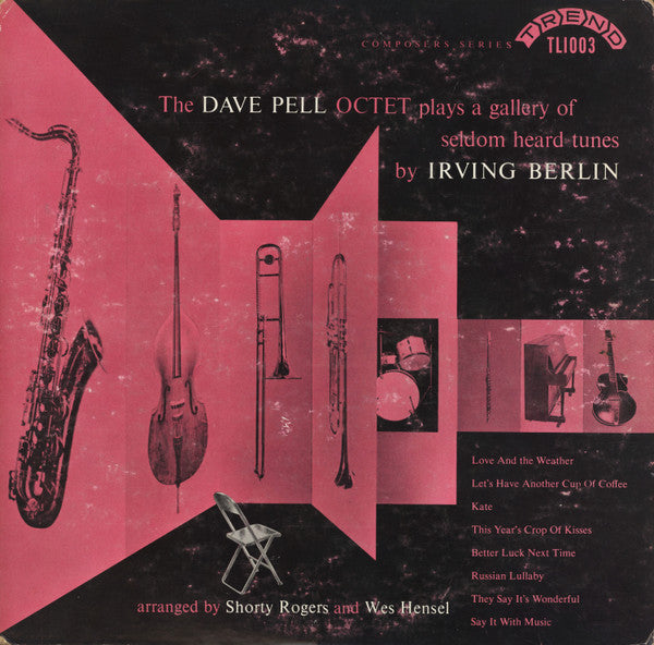 Dave Pell Octet : The Dave Pell Octet Plays A Gallery Of Seldom Heard Tunes By Irving Berlin (10", Album, Mono)
