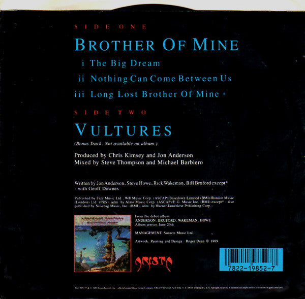 Anderson Bruford Wakeman Howe : Brother Of Mine (7", Single)
