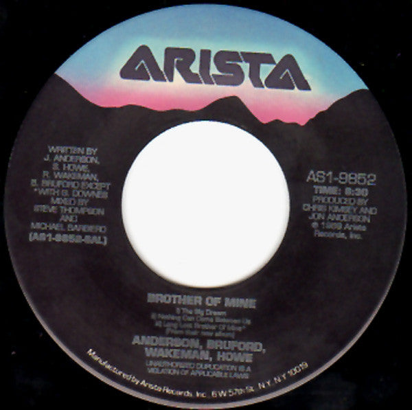 Anderson Bruford Wakeman Howe : Brother Of Mine (7", Single)