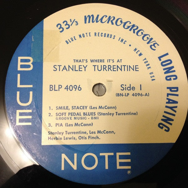 Stanley Turrentine : That's Where It's At (LP, Album, Mono)