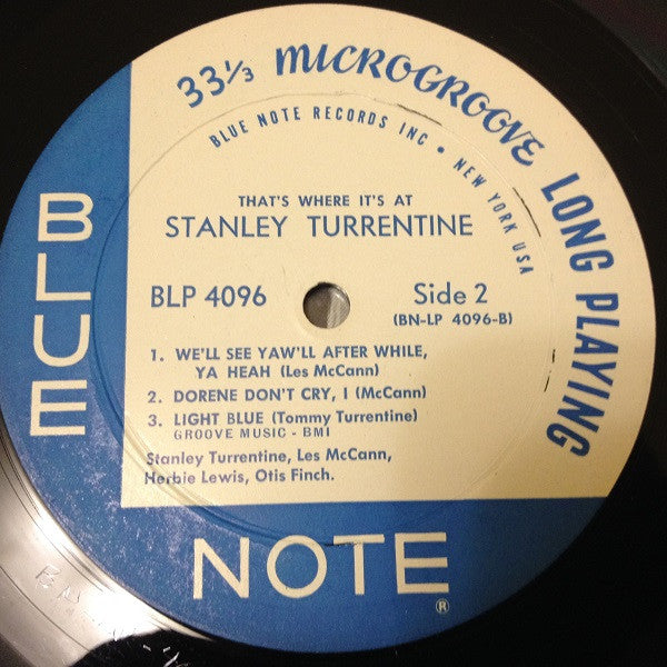 Stanley Turrentine : That's Where It's At (LP, Album, Mono)