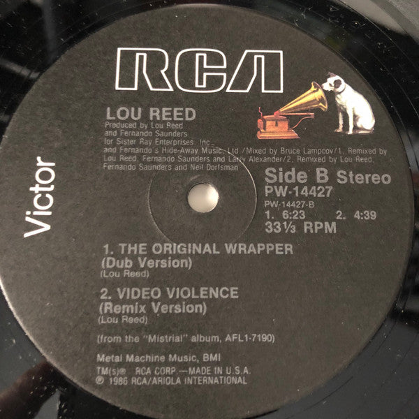 Lou Reed : The Original Wrapper / Video Violence (12")