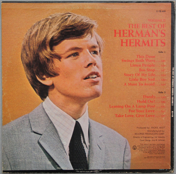 Herman's Hermits : Volume 2: The Best Of Herman's Hermits (LP, Comp, Sma)