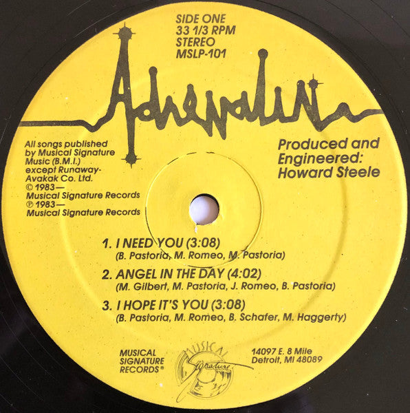 Adrenalin (10) : Don't Be Lookin' Back (LP)
