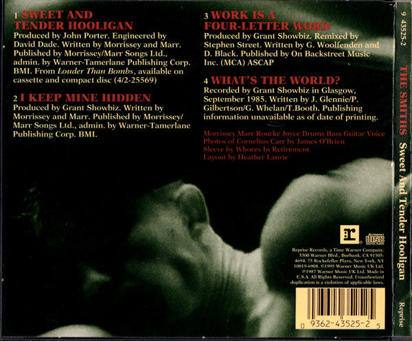 The Smiths : Sweet And Tender Hooligan (CD, Maxi, RP, FLP)