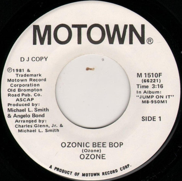 Ozone (5) : Ozonic Bee Bop (7", Promo)