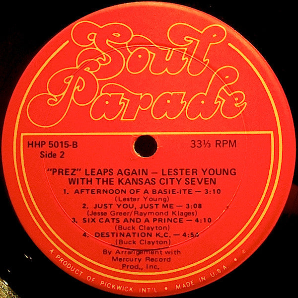 Lester Young With Count Basie And The Kansas City Seven : "Prez" Leaps Again (LP, Mono)