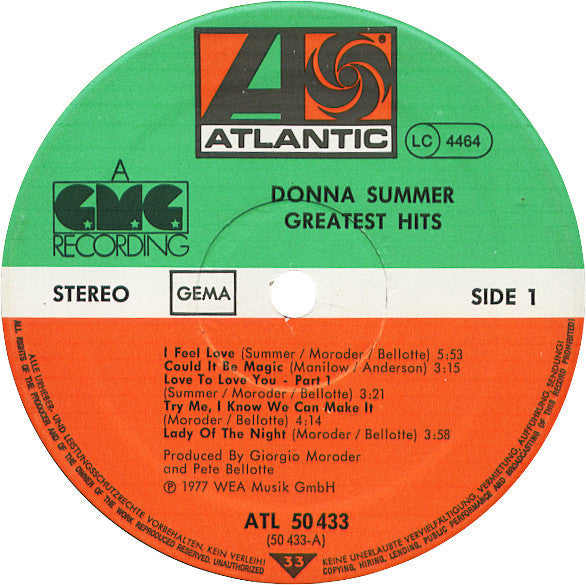 Donna Summer : Greatest Hits (LP, Comp)