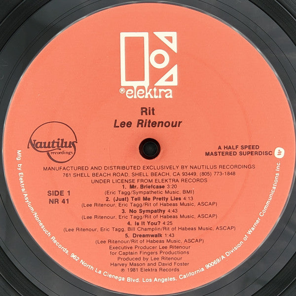 Lee Ritenour : Rit (LP, Album, RE)