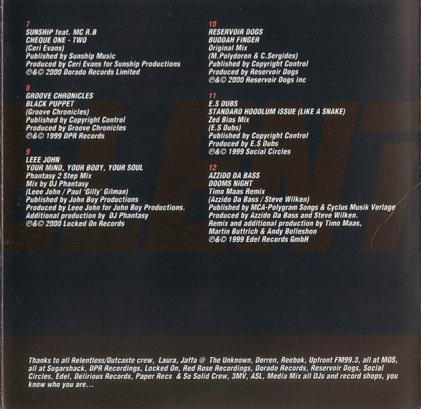 Various : Bassline Classics (CD, Mixed)