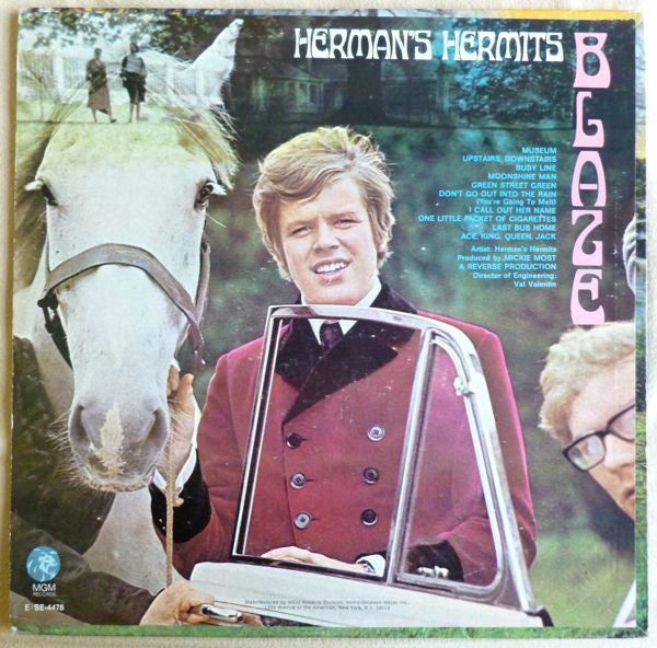 Herman's Hermits : Blaze (LP, Album, Mono, MGM)