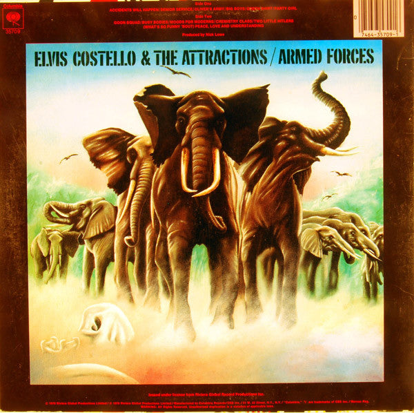 Elvis Costello & The Attractions : Armed Forces (LP, Album, RE, Ter)