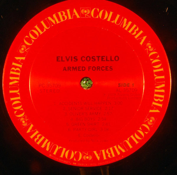 Elvis Costello & The Attractions : Armed Forces (LP, Album, RE, Ter)