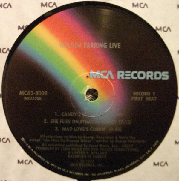 Golden Earring : Live (2xLP, Album, Pin)