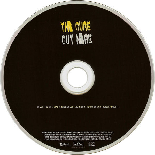 The Cure : Cut Here (CD, Single, Enh)