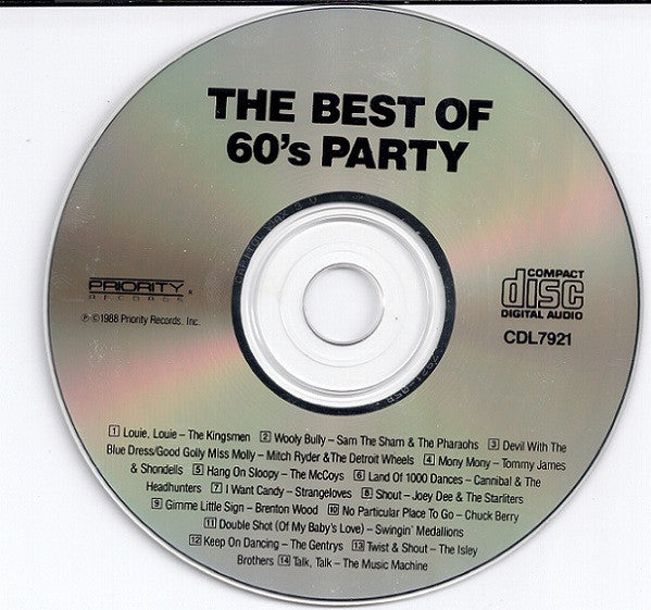 Various : The Best Of 60s Party Rock (Original Master Recordings) (CD, Comp)