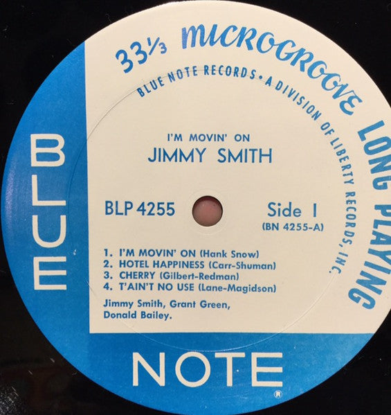 Jimmy Smith : I'm Movin' On (LP, Album, Mono)