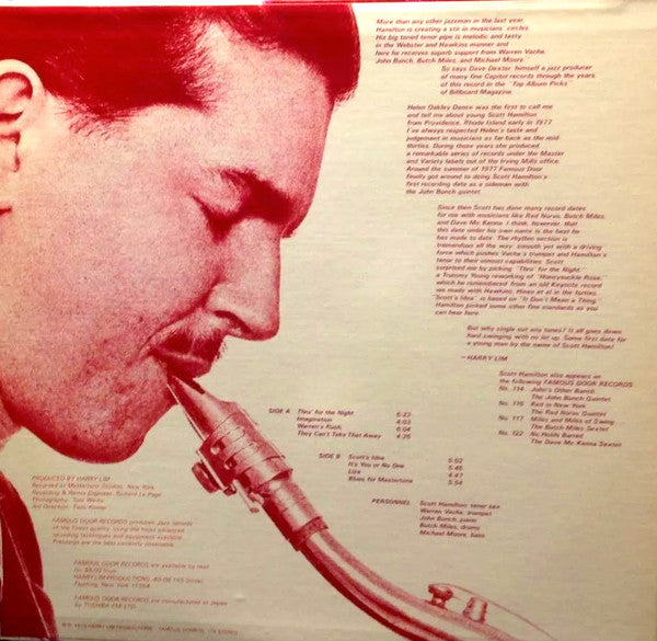 The Scott Hamilton Quintet With Warren Vaché And Butch Miles : Swinging Young Scott (LP, Album)