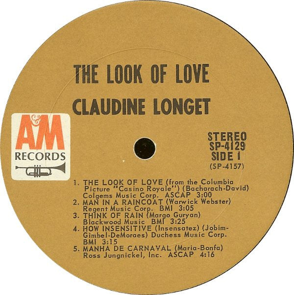 Claudine Longet : The Look Of Love (LP, Album, Pit)
