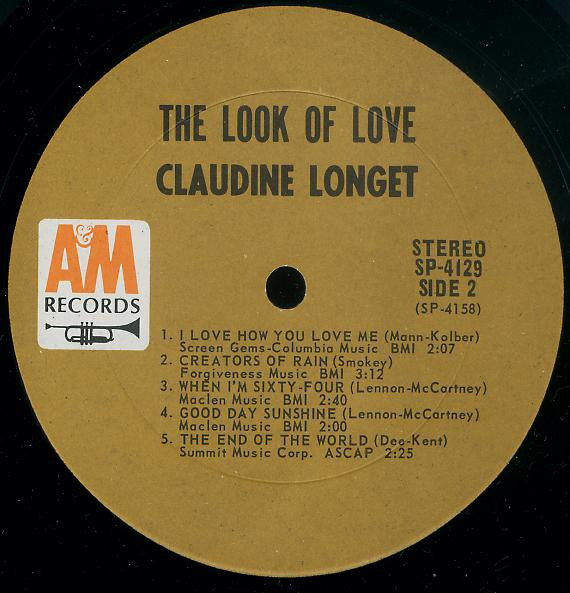 Claudine Longet : The Look Of Love (LP, Album, Pit)
