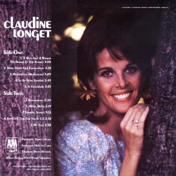 Claudine Longet : Claudine (LP, Album, Mon)