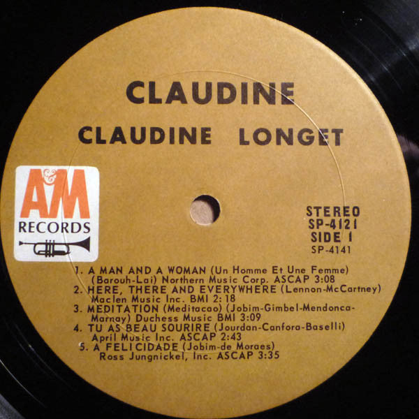 Claudine Longet : Claudine (LP, Album, Mon)