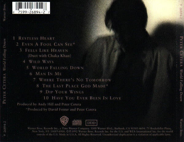 Peter Cetera : World Falling Down (CD, Album)