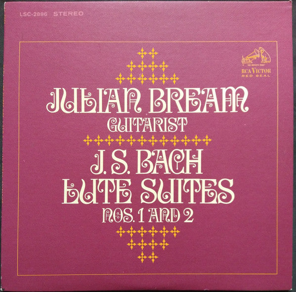 Julian Bream - J. S. Bach* : Lute Suites Nos. 1 And 2 (LP, Album)